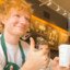 ed sheeran working at starbucks