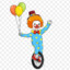 EinradfahrenderClown