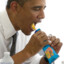 Barack Obama Eating Mustard