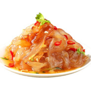 Cold jellyfish skin salad