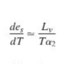 Clausius-Clapeyron Equation