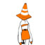 Traffic cone girl