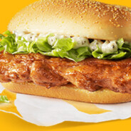 照烧铁板鸡腿堡