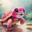 粉色红头龟