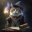 mystical wizard cat (very wise)