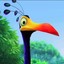 The bird from up