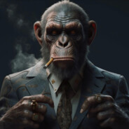 The monkey chewed the tobacco