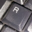 an R key