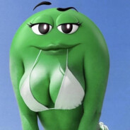 Busty Green M&M