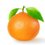 Eine Mandarine.