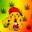 Pikachu with bong