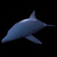 low poly dolphin