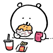 熊 在吃麦当劳