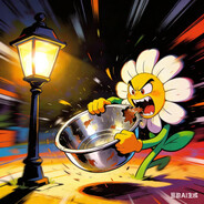 路灯花狂啃不锈钢盆