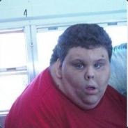 fat boy in red shirt