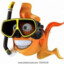 cool fish with sunglasses