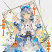 十四岁的洛星喵~了个咪