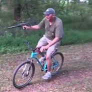 Mike on a bike