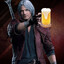 Dante with beer