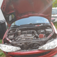 Red Peugoet 206