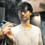 Hideo Kojima smoking a blunt