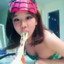 KoreanFemaleEatingPizza