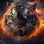 Angry tiger
