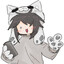 Cat-Man with a tin can