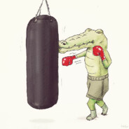 火車上面的鱷魚