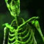 green skeleton
