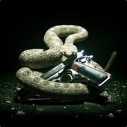 groźny wonsz z pistoletem