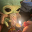 Baby yoda Rippin it