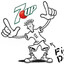 7UP white boy coolin