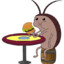 cucaracha comiendo