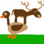 Moose On a Goose