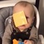 baby with cheese