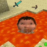 Ice age baby in lava