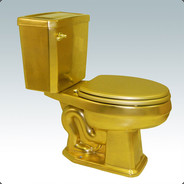 golden toilet